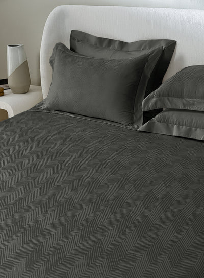 ECHO-CHARCOAL GREY KING BED SHEET SET