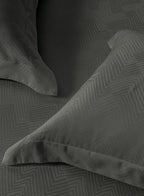 ECHO-CHARCOAL GREY KING BED SHEET SET
