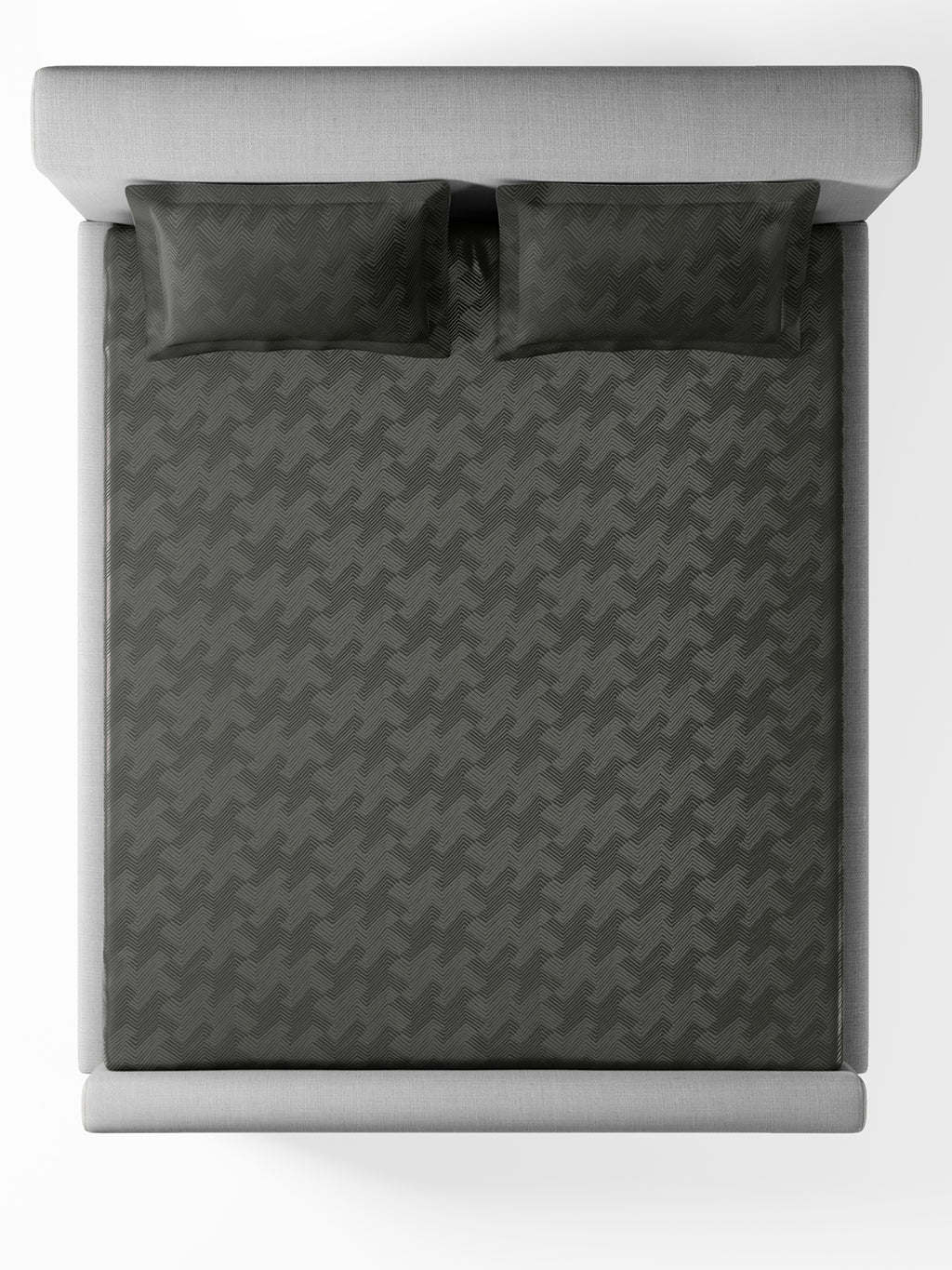 ECHO-CHARCOAL GREY KING BED SHEET SET