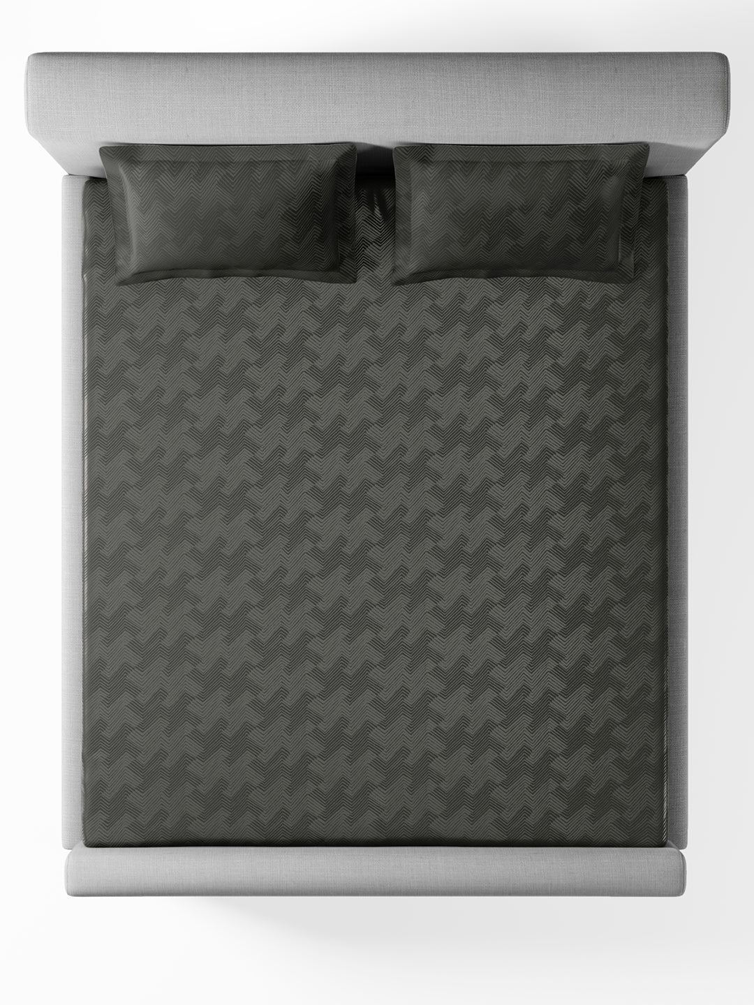 ECHO-CHARCOAL GREY KING BED SHEET SET