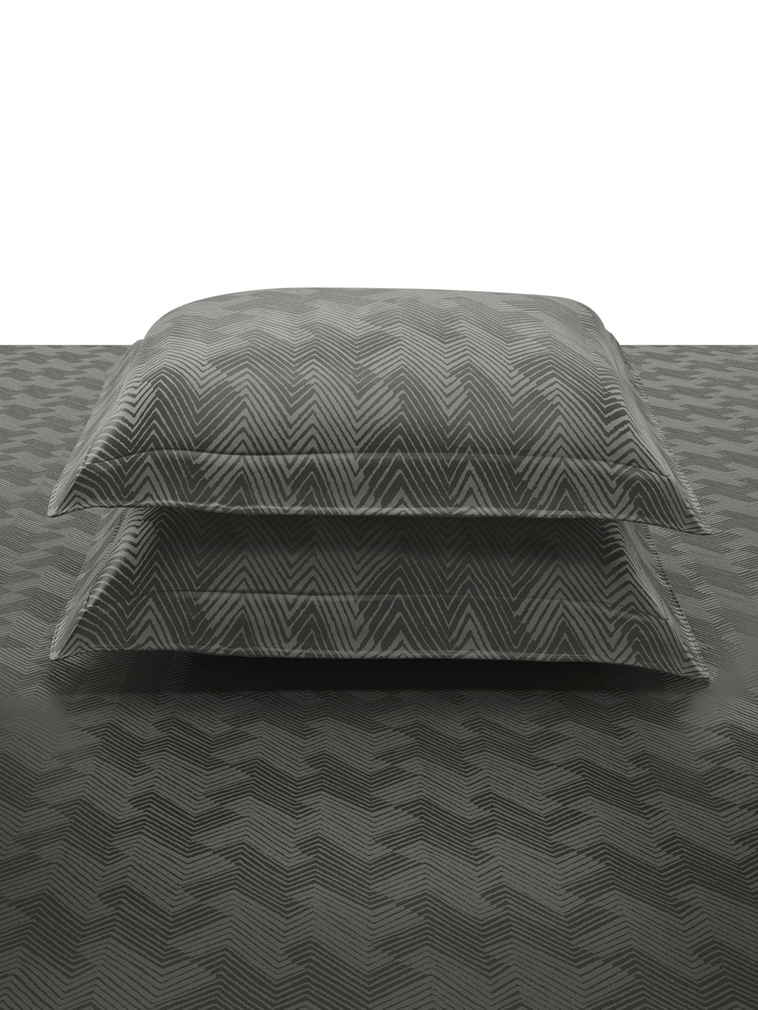 ECHO-CHARCOAL GREY KING BED SHEET SET