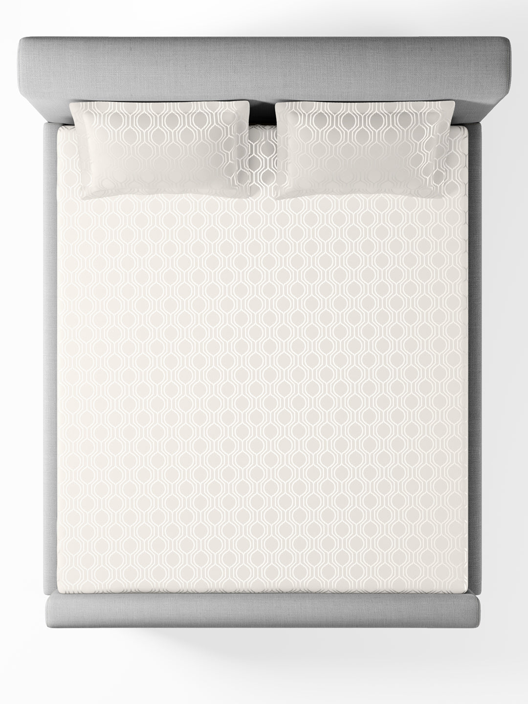 THEO-BRIGHT WHITE KING BED SHEET SET