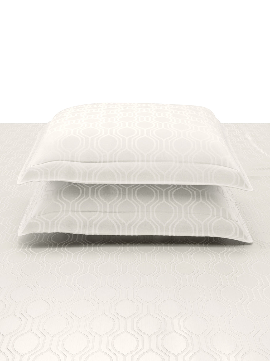 THEO-BRIGHT WHITE KING BED SHEET SET