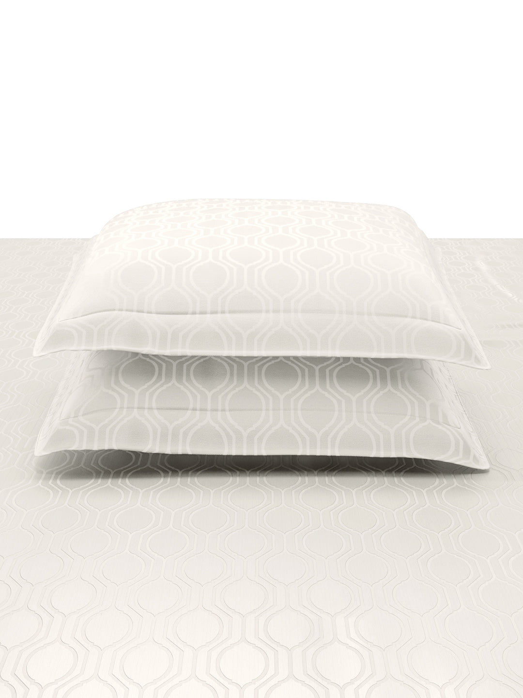 THEO-BRIGHT WHITE KING BED SHEET SET