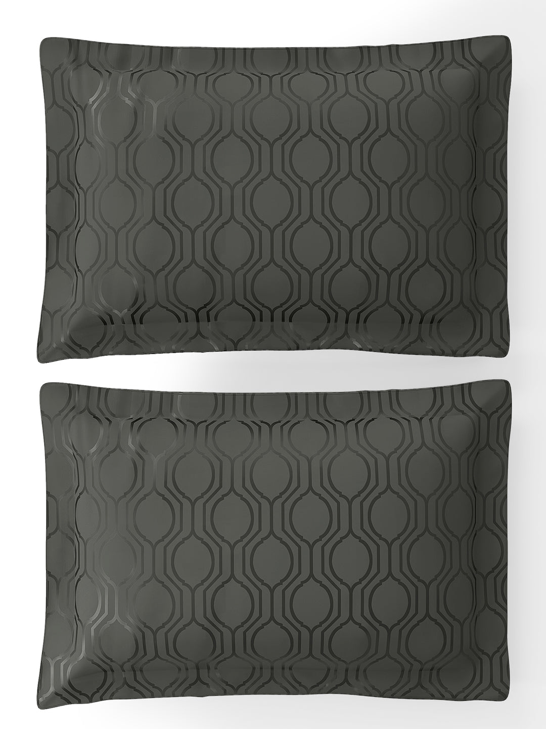 THEO-CHARCOAL GREY KING BED SHEET SET