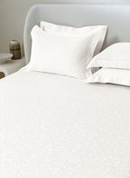 VALENCIA-BRIGHT WHITE KING BED SHEET SET