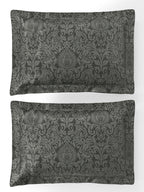 VALENCIA-CHARCOAL GREY KING BED SHEET SET