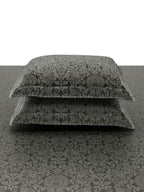 VALENCIA-CHARCOAL GREY KING BED SHEET SET
