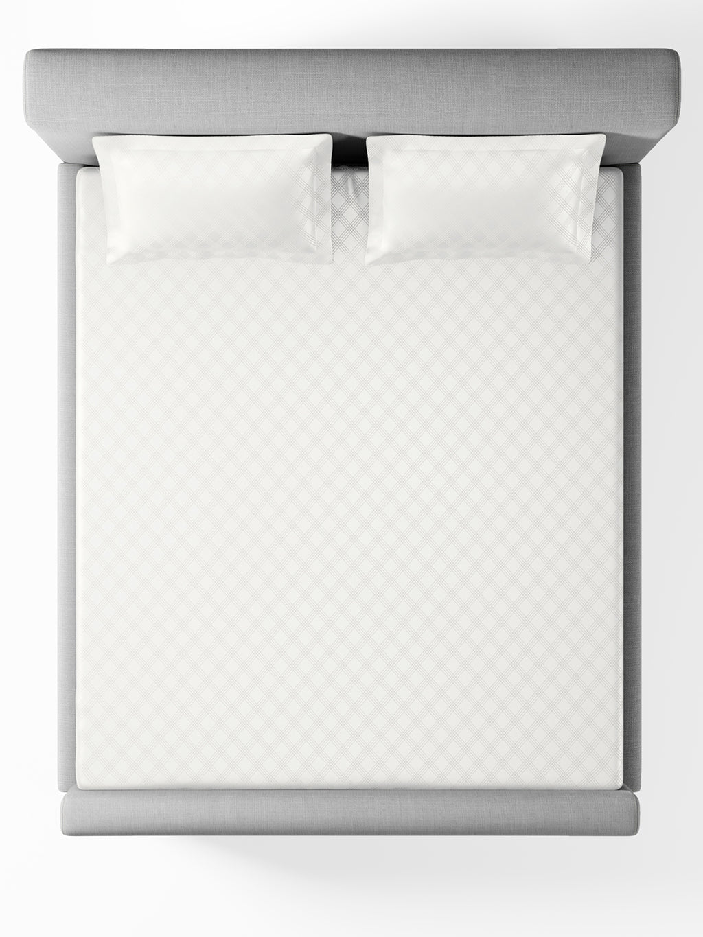 ARCADIA-BRIGHT WHITE KING BED SHEET SET