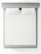 ARCADIA-BRIGHT WHITE KING BED SHEET SET
