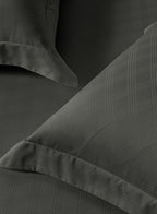 ARCADIA-CHARCOAL GREY KING BED SHEET SET