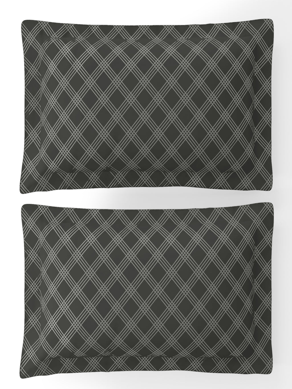 ARCADIA-CHARCOAL GREY KING BED SHEET SET