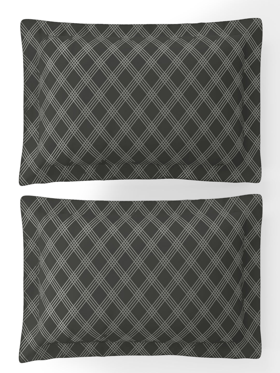 ARCADIA-CHARCOAL GREY KING BED SHEET SET