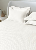MILO-BRIGHT WHITE KING BED SHEET SET