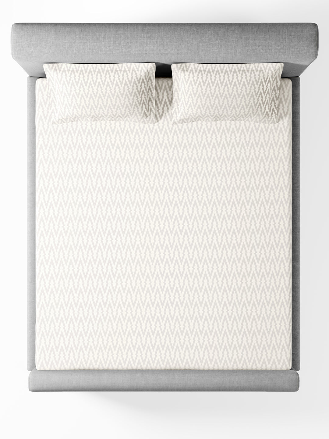 MILO-BRIGHT WHITE KING BED SHEET SET