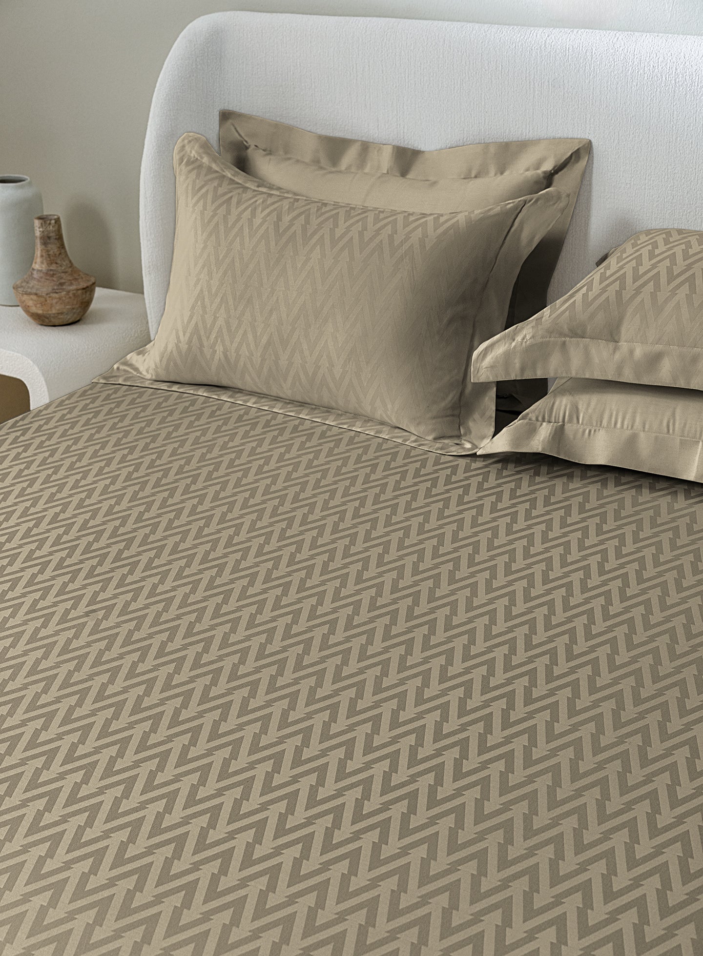 MILO-ROASTED CASHEW KING BED SHEET SET