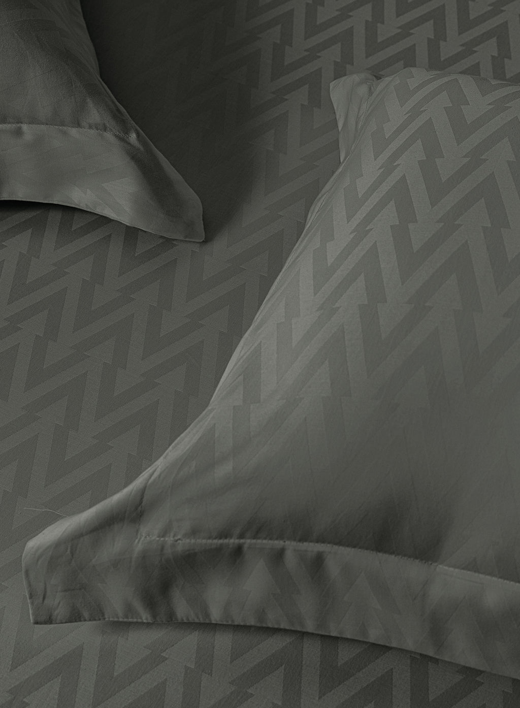 MILO-CHARCOAL GREY KING BED SHEET SET
