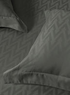 MILO-CHARCOAL GREY KING BED SHEET SET