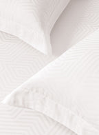 TESSA-BRIGHT WHITE KING BED SHEET SET