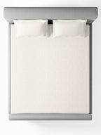 TESSA-BRIGHT WHITE KING BED SHEET SET