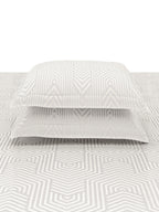 TESSA-BRIGHT WHITE KING BED SHEET SET