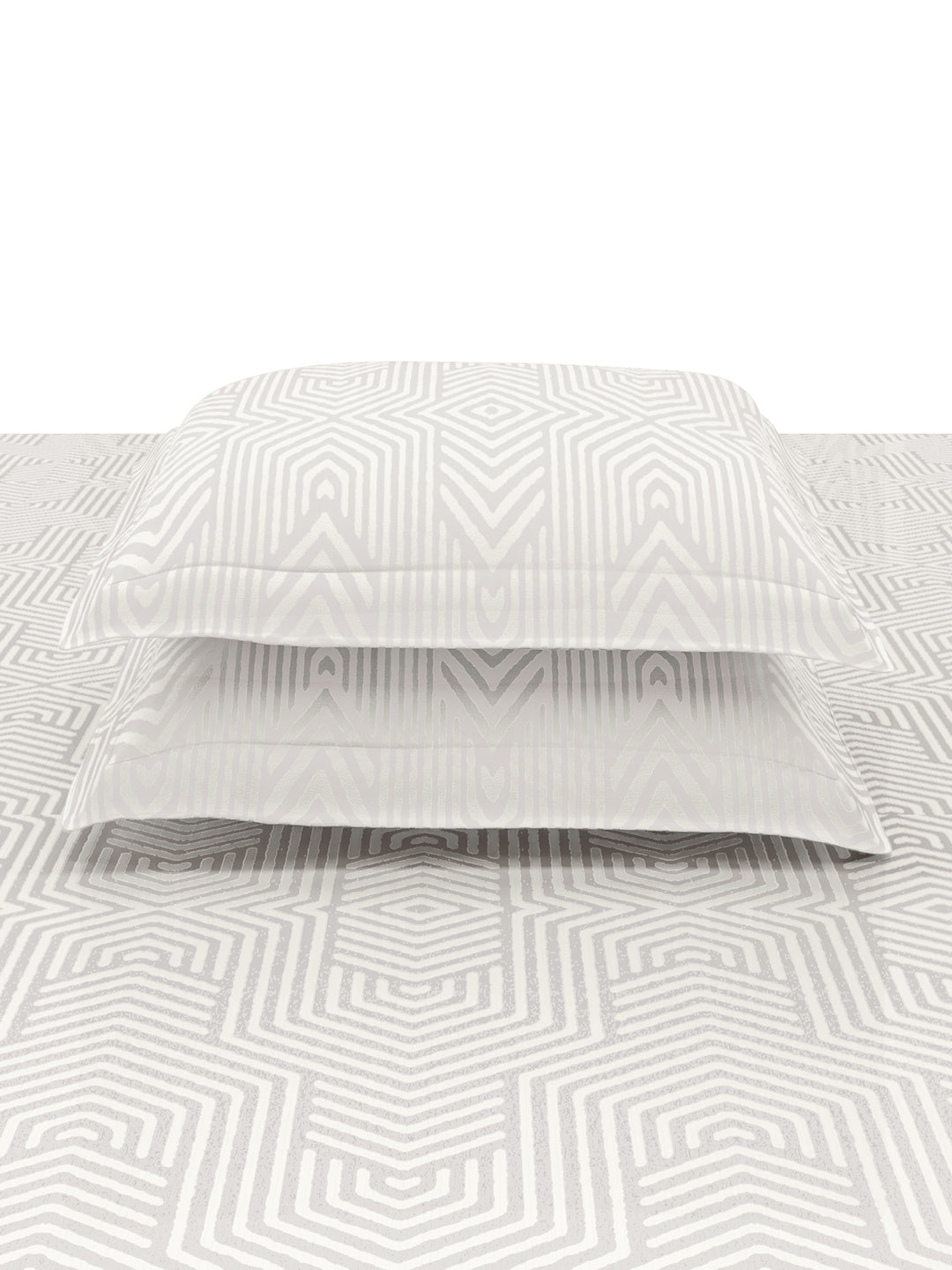 TESSA-BRIGHT WHITE KING BED SHEET SET