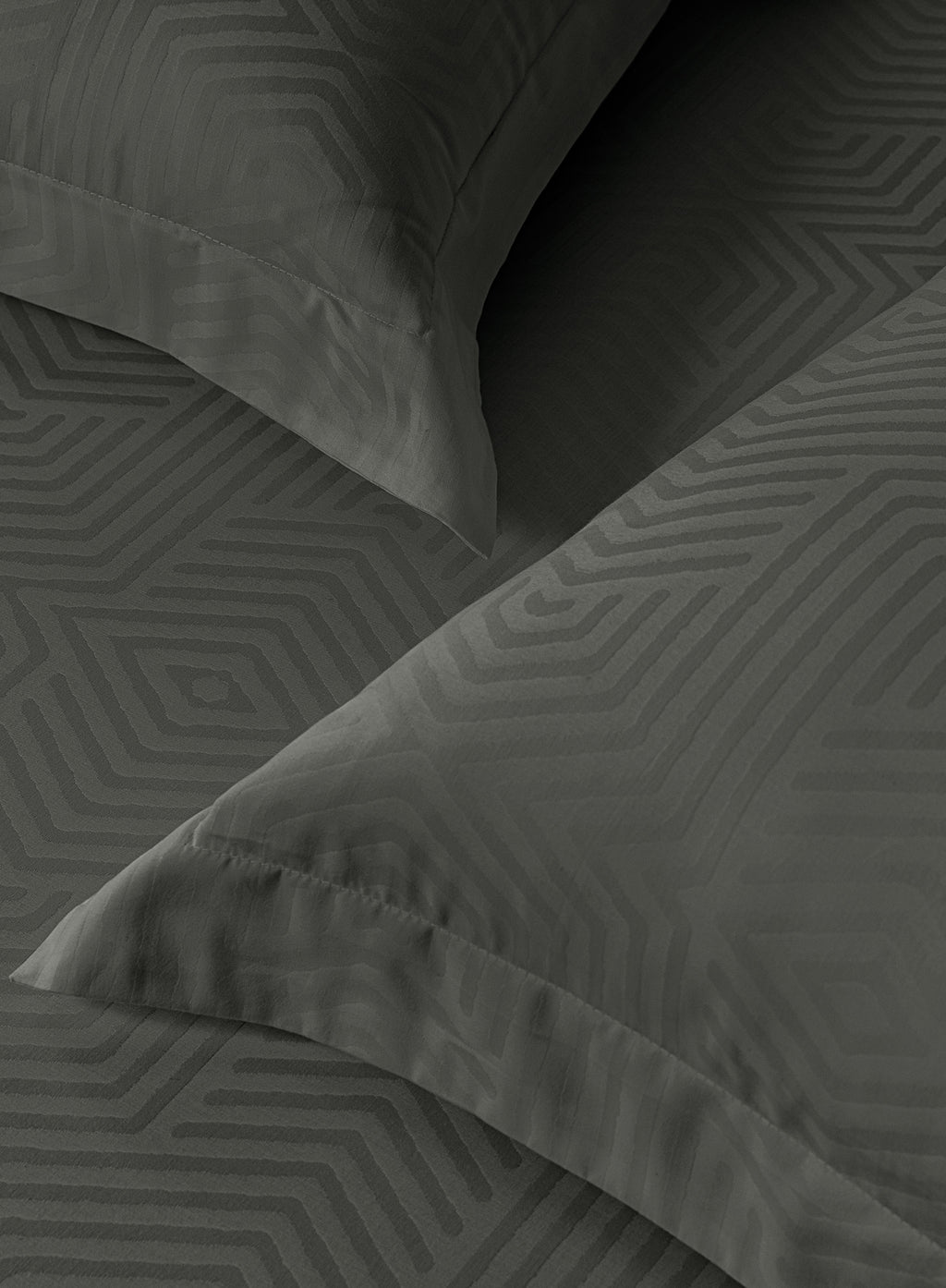 TESSA-CHARCOAL GREY KING BED SHEET SET