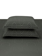 TESSA-CHARCOAL GREY KING BED SHEET SET