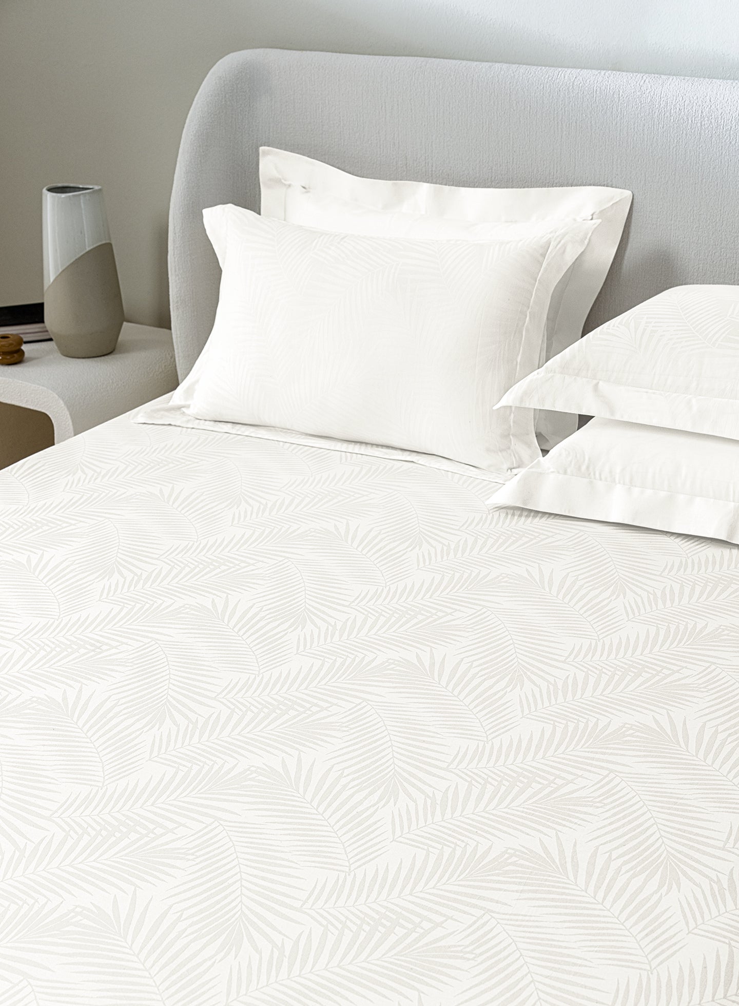 CALYPSO-BRIGHT WHITE KING BED SHEET SET