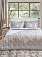 IMPERIAL-NEW GREY DOUBLE COMFORTER BEDDING SET
