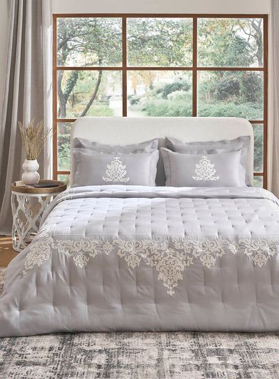 IMPERIAL-NEW GREY DOUBLE COMFORTER BEDDING SET