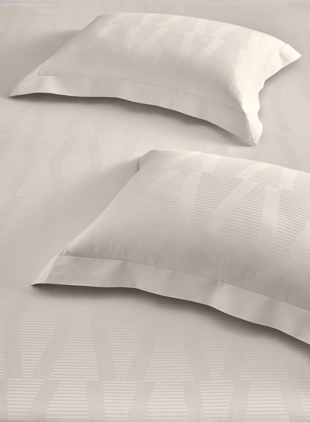 STREAK-BRIGHT WHITE KING BED SHEET SET