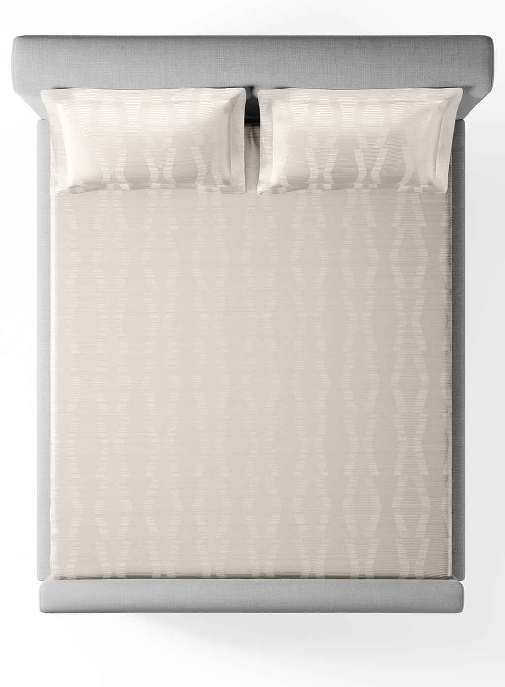 STREAK-BRIGHT WHITE KING BED SHEET SET