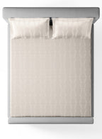 STREAK-BRIGHT WHITE KING BED SHEET SET