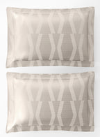 STREAK-BRIGHT WHITE KING BED SHEET SET