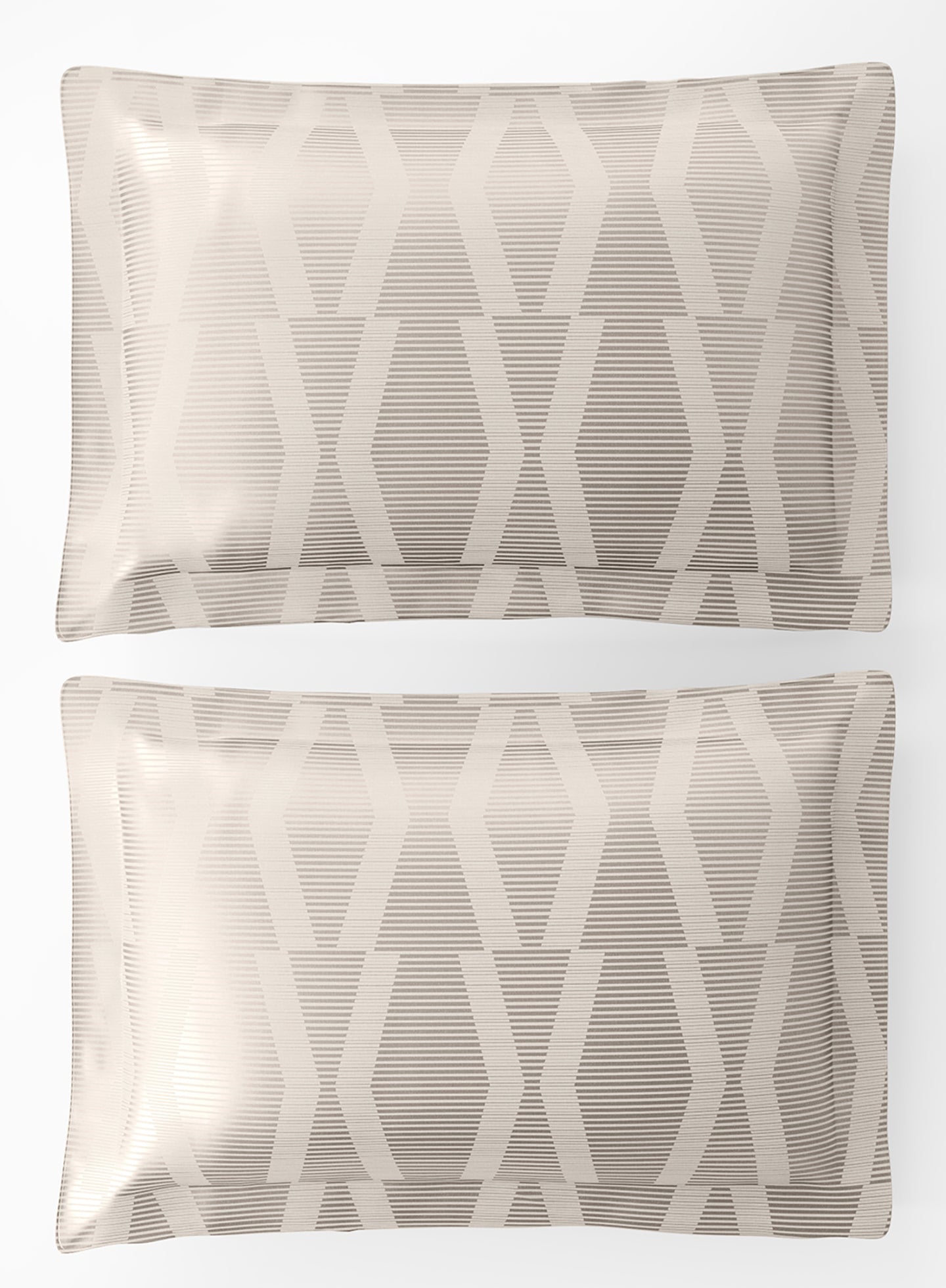 STREAK-BRIGHT WHITE KING BED SHEET SET