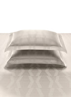 STREAK-BRIGHT WHITE KING BED SHEET SET