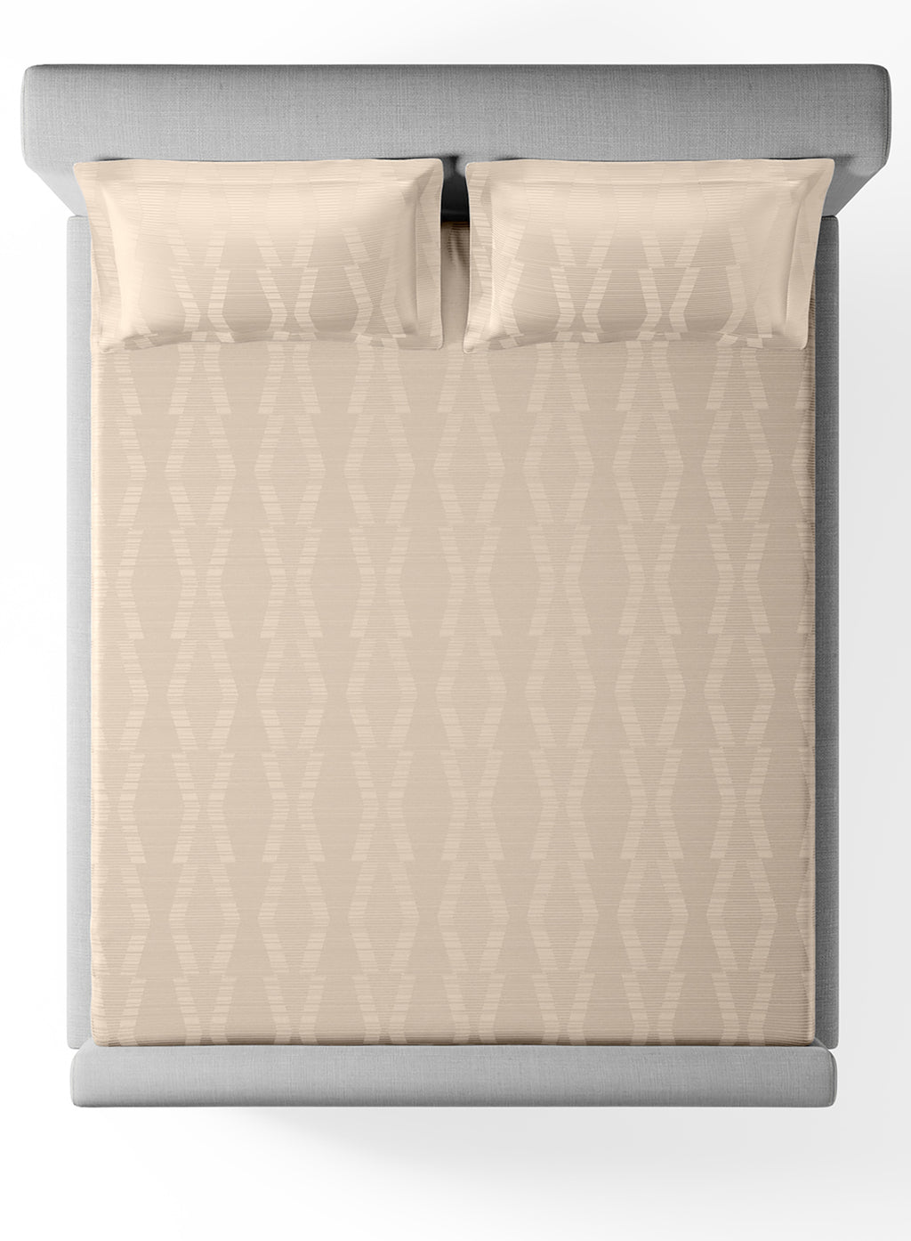 STREAK-BUTTERMILK KING BED SHEET SET