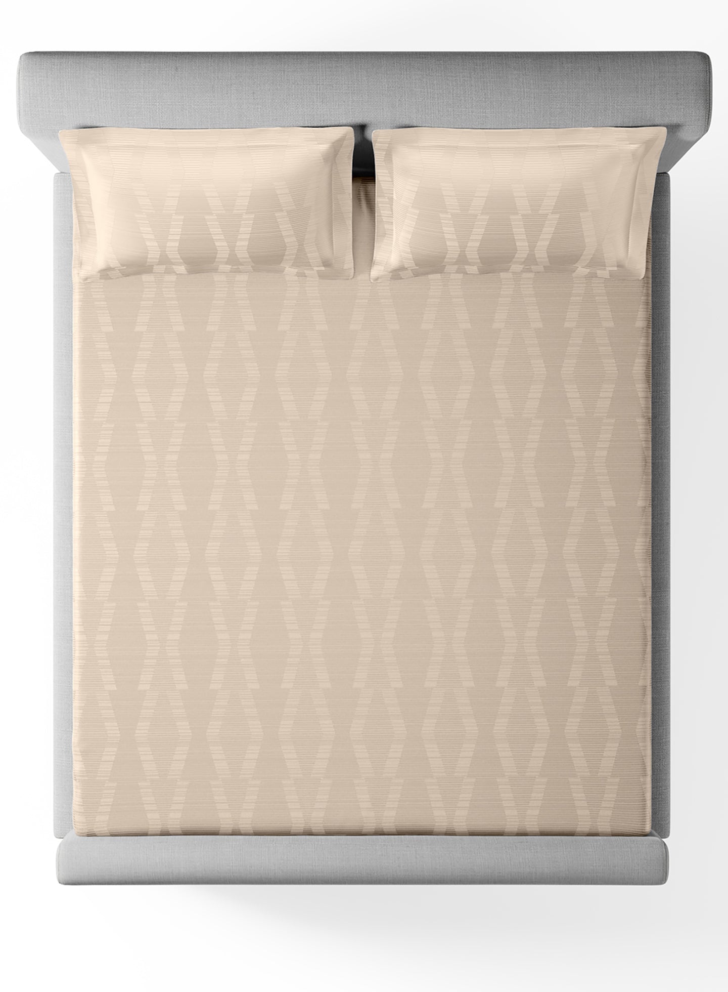 STREAK-BUTTERMILK KING BED SHEET SET