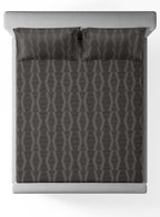 STREAK-CHARCOAL GREY KING BED SHEET SET