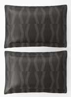 STREAK-CHARCOAL GREY KING BED SHEET SET