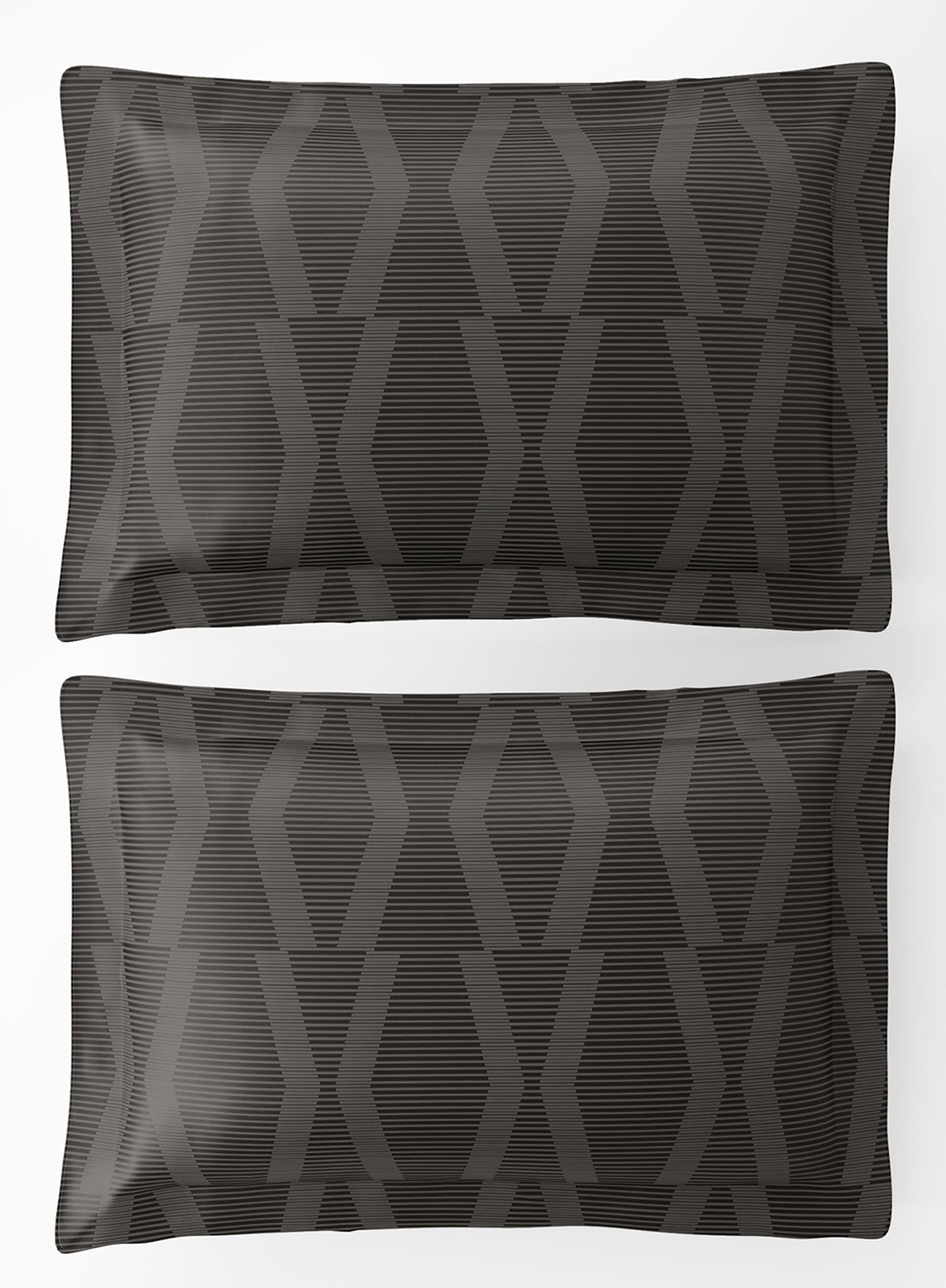 STREAK-CHARCOAL GREY KING BED SHEET SET