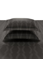 STREAK-CHARCOAL GREY KING BED SHEET SET