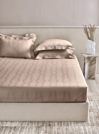 STREAK-PINK TINT KING BED SHEET SET