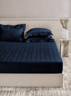 STREAK-BLUE OPAL KING BED SHEET SET