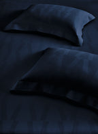 STREAK-BLUE OPAL KING BED SHEET SET