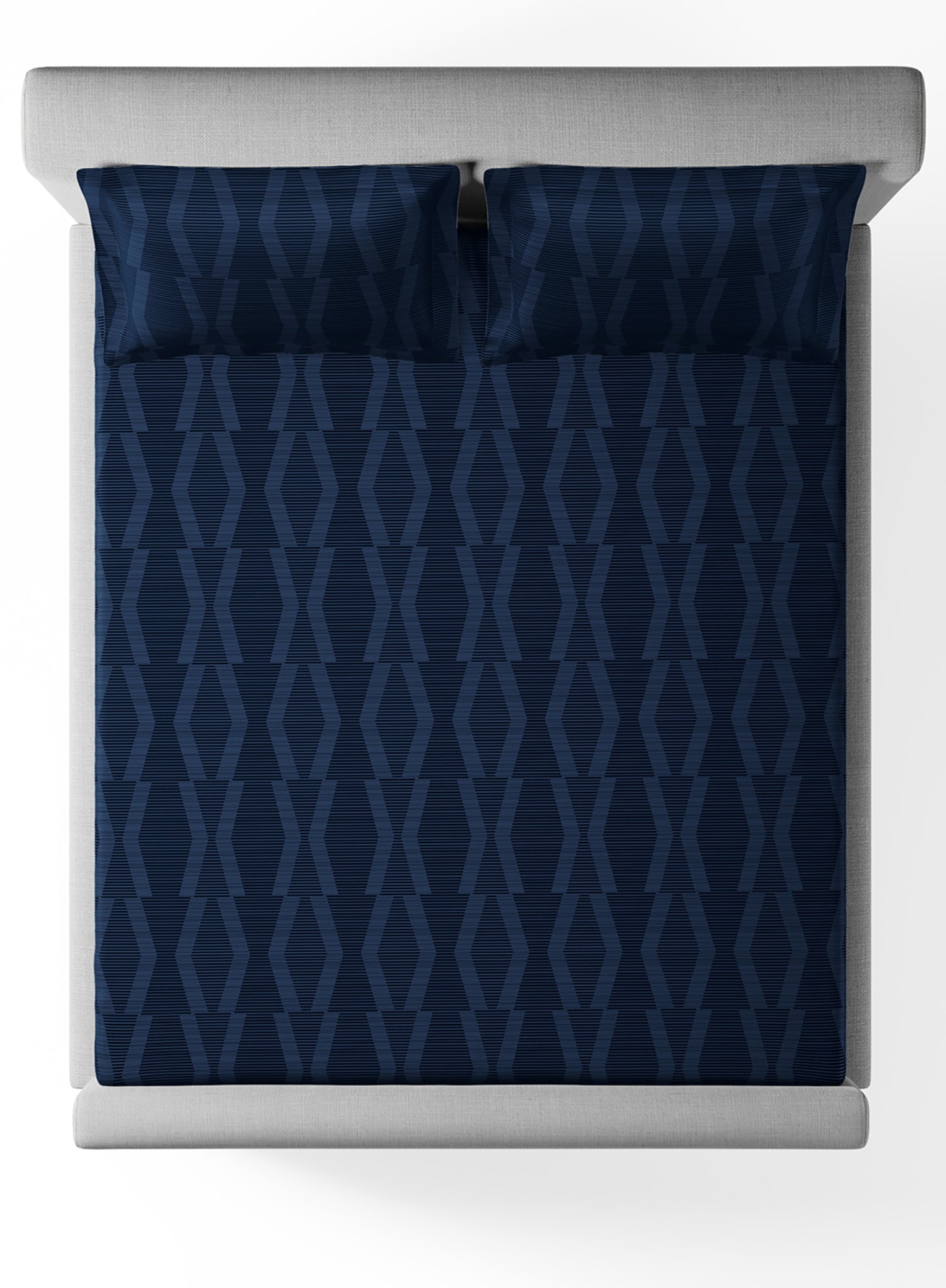 STREAK-BLUE OPAL KING BED SHEET SET