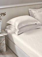 NEXUS-BRIGHT WHITE KING BED SHEET SET