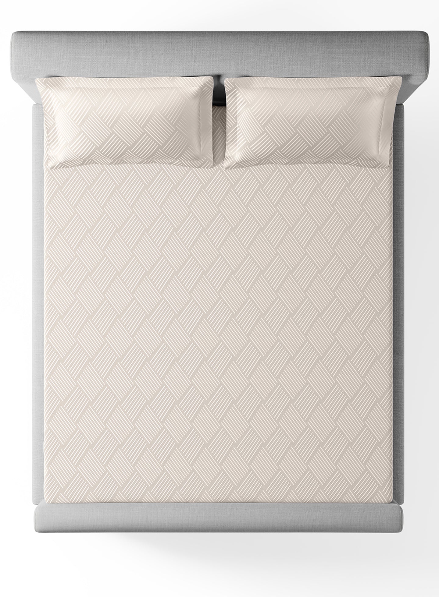 NEXUS-BRIGHT WHITE KING BED SHEET SET