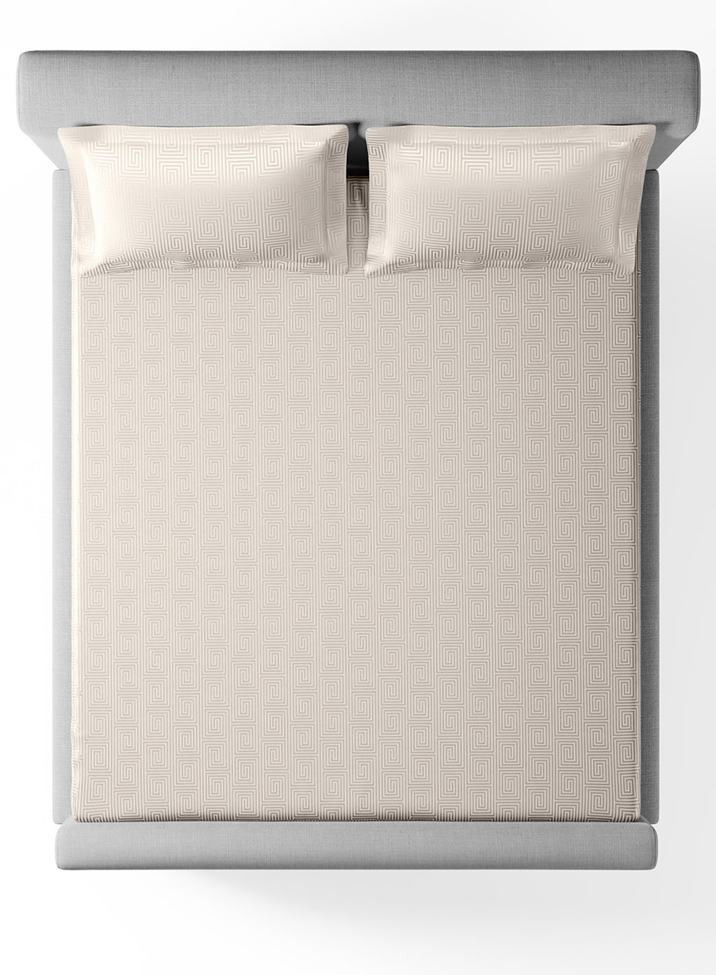 RAVEL-BRIGHT WHITE KING BED SHEET SET